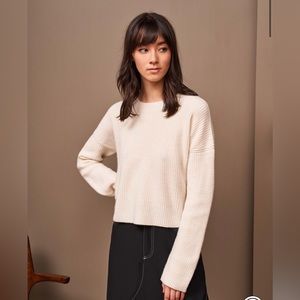 NWT La Ligne Mini Toujours Sweater Size Small Cream